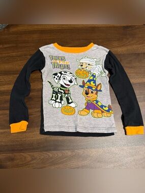 Boys paw patrol Halloween pajama shirt